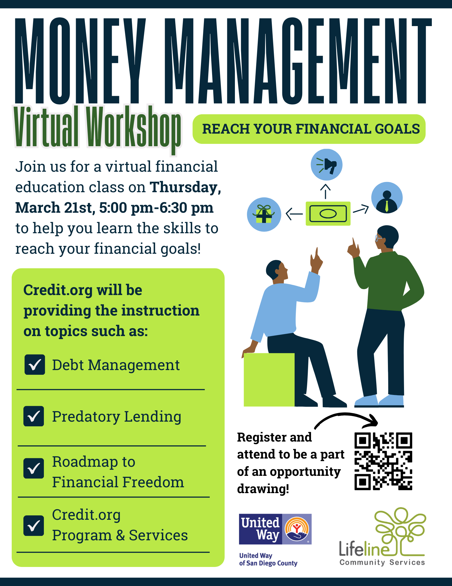 Photograph or illustration for Empowering Change Through Financial Literacy: Lifeline's Money Management Workshop (North County Lifeline — Blog)